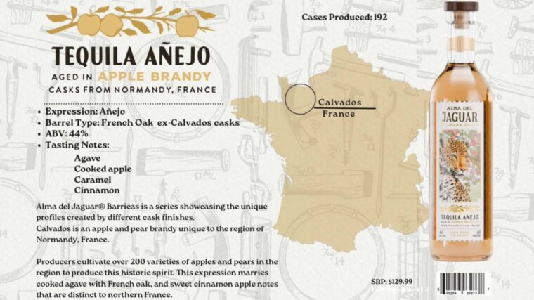 Tequila Review: Alma del Jaguar Añejo aged in Calvados Casks